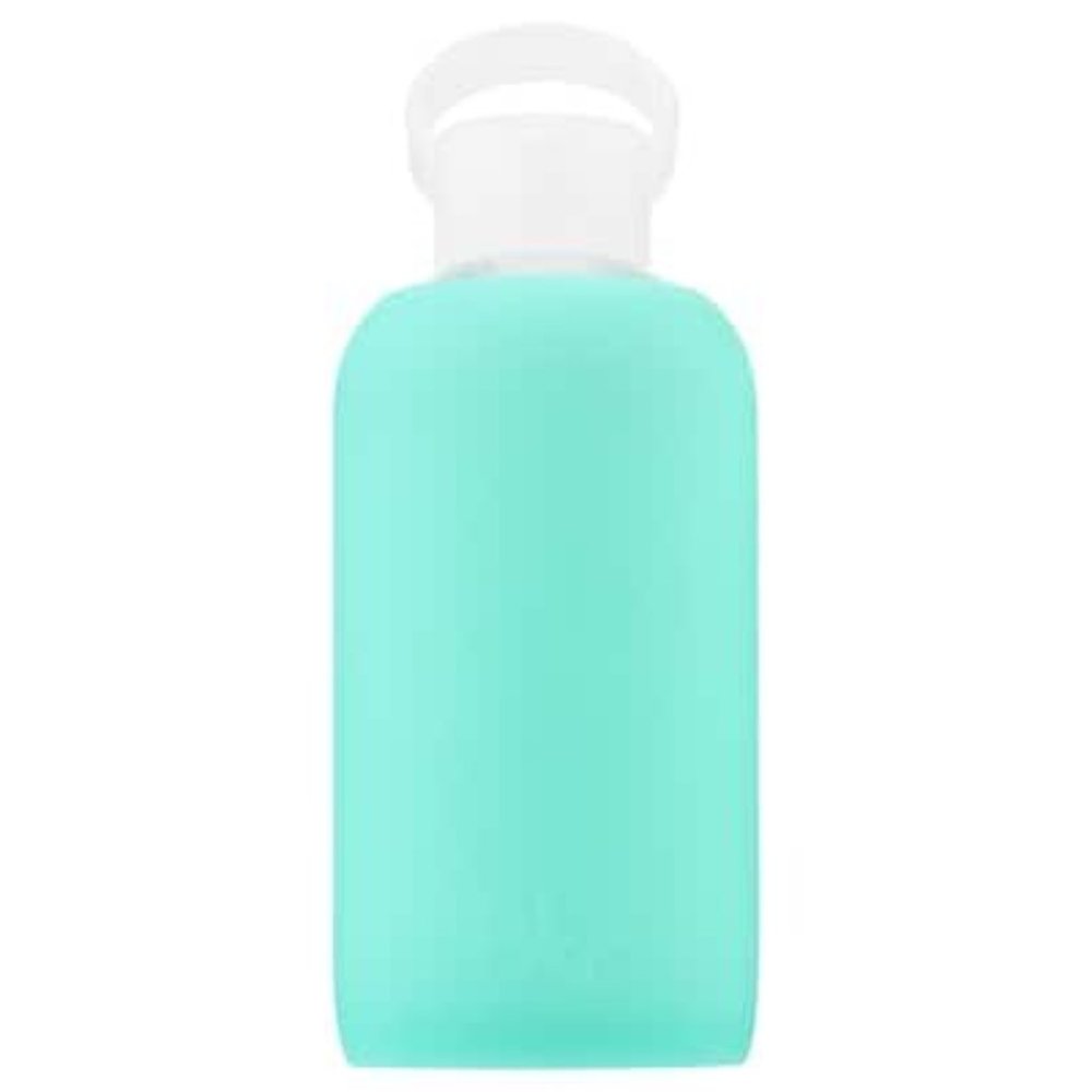 Bkr Silicone-wrapped Glass Water Bottle - Teal